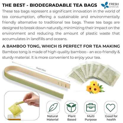 Premium Nettle Leaf Tea Bags, 100% Natural & Pure, Stinging Nettle Leaf Tea, Nettle Leaf Tea, Burn Nettle, Stinging Nettle, Nettle Tea, Stinger Tea, No Sugar/Caffeine & Gluten, Vegan