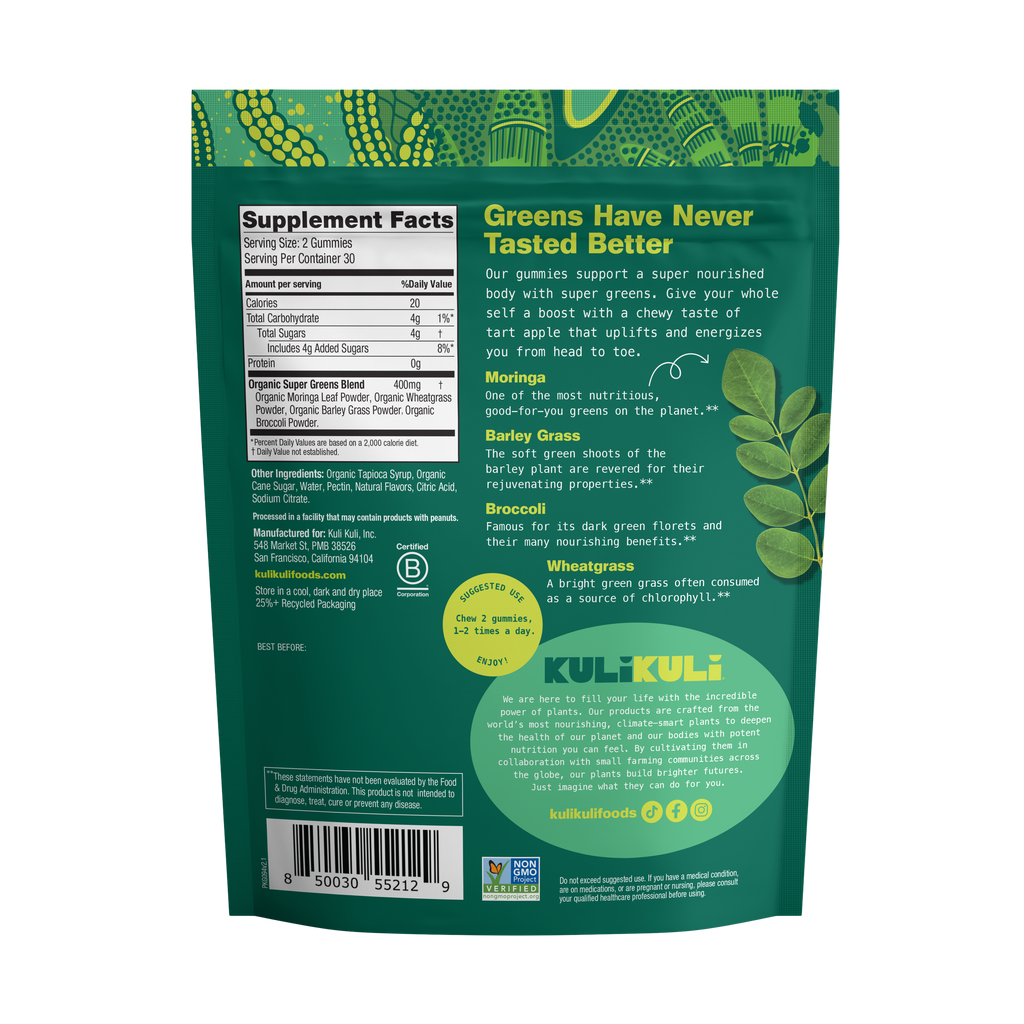 Moringa & Super Greens Superfood Gummies