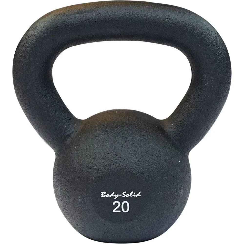 Matte Black Kettlebell for Weightlifting & Cross Training