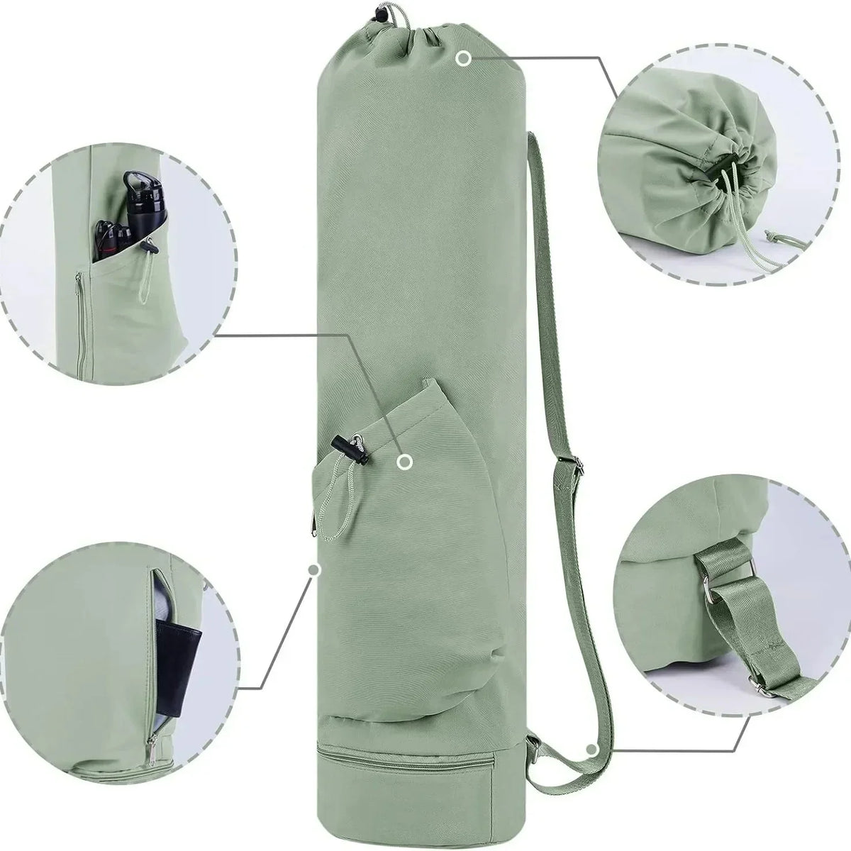 Yoga Mat Bag & Water Bottle Bag