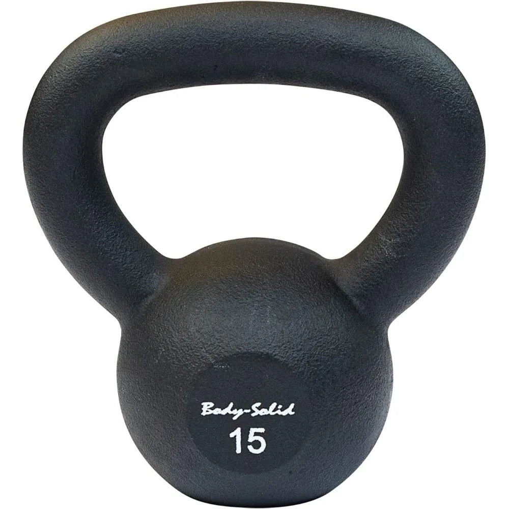 Matte Black Kettlebell for Weightlifting & Cross Training