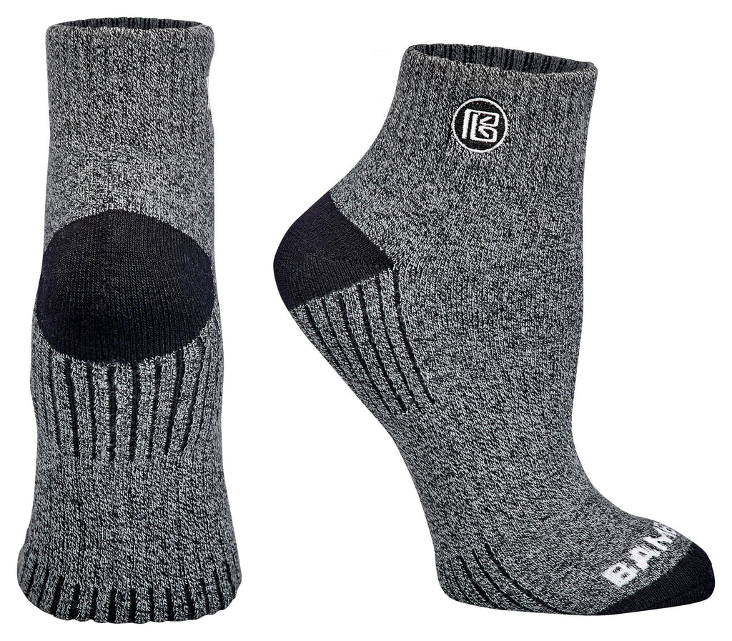 Premium Bamboo Rayon Quarter High Crew Socks - 3 Pair and 6 Pair Packs Available